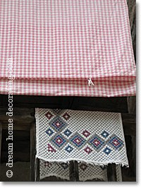 rustic textiles in the Ticino