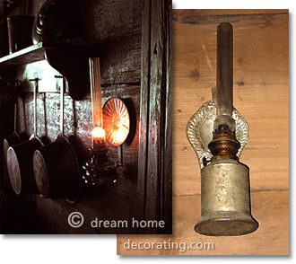 antique Alpine petroleum lamps